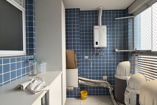 Área de Serviço de apartamento para alugar com 3 quartos, 129m² em Aparecida, Santos