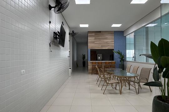 Área comum de apartamento para alugar com 3 quartos, 129m² em Aparecida, Santos