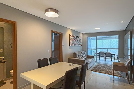 Sala de apartamento para alugar com 3 quartos, 129m² em Aparecida, Santos