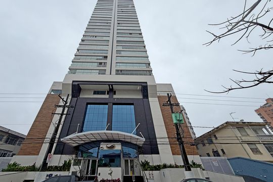 Fachada de apartamento para alugar com 3 quartos, 129m² em Aparecida, Santos