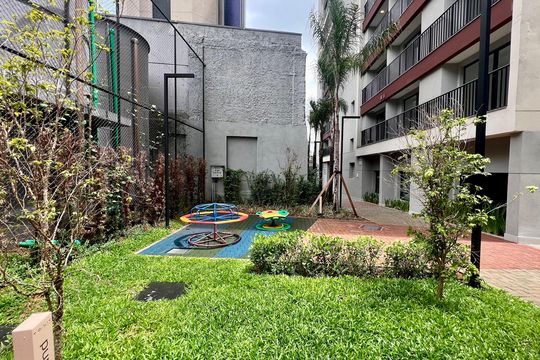 Área comum de kitnet/studio à venda com 1 quarto, 24m² em Pinheiros, São Paulo