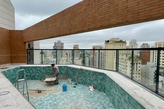 Área comum - Piscina de kitnet/studio à venda com 1 quarto, 31m² em Jardim Paulista, São Paulo