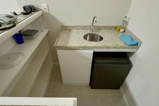 Cozinha de kitnet/studio à venda com 1 quarto, 31m² em Jardim Paulista, São Paulo