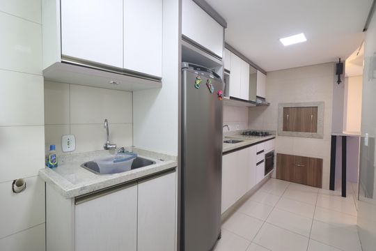 Cozinha de apartamento à venda com 2 quartos, 66m² em Rondônia, Novo Hamburgo
