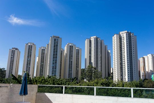 Fachada do Prédio de apartamento à venda com 3 quartos, 112m² em Chácara Agrindus, Taboão da Serra