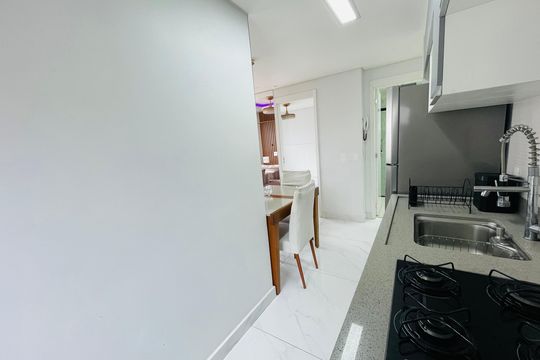 Cozinha de apartamento à venda com 2 quartos, 36m² em Vila Flora, Guarulhos