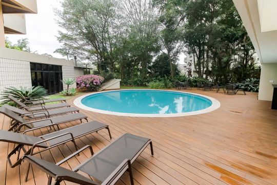 Área comum - Piscina de apartamento para alugar com 1 quarto, 41m² em Paraíso do Morumbi, São Paulo