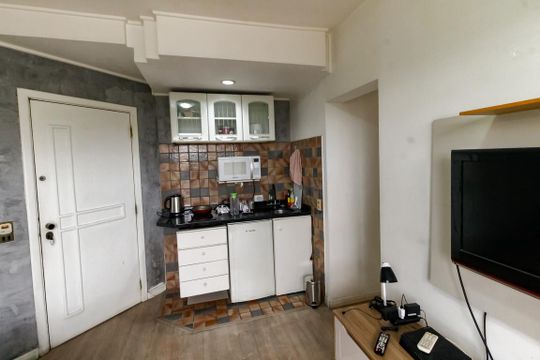 Cozinha de apartamento para alugar com 1 quarto, 41m² em Paraíso do Morumbi, São Paulo