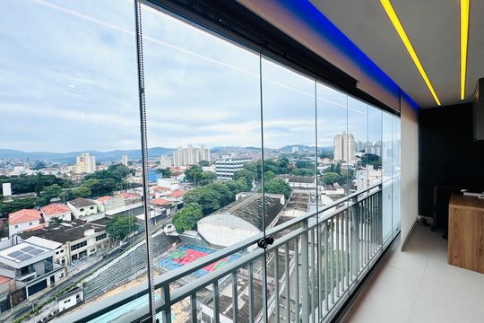 Varanda de apartamento à venda com 2 quartos, 69m² em Vila Rosalia, Guarulhos