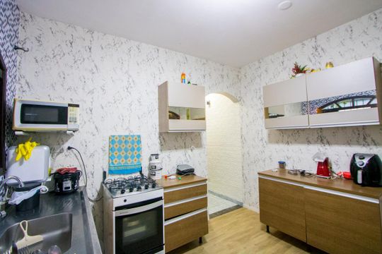 Cozinha de casa à venda com 2 quartos, 125m² em Jardim Las Vegas, Santo André