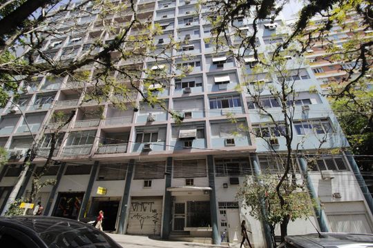 Fachada de apartamento à venda com 3 quartos, 101m² em Cais do Porto, Porto Alegre