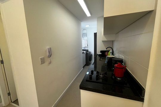 Cozinha de apartamento para alugar com 2 quartos, 39m² em Chora Menino, São Paulo
