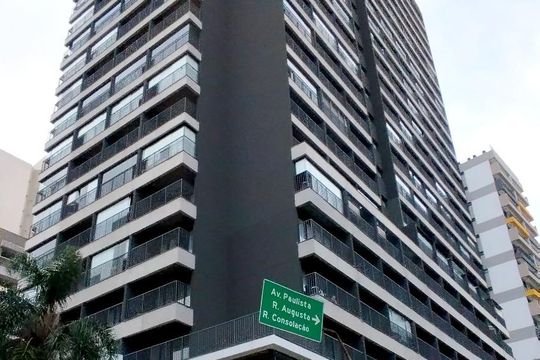 Fachada de kitnet/studio para alugar com 1 quarto, 27m² em Bela Vista, São Paulo
