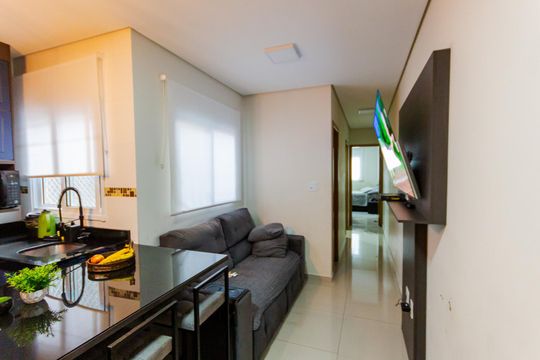 Sala de apartamento à venda com 2 quartos, 100m² em Vila Sao Pedro, Santo André