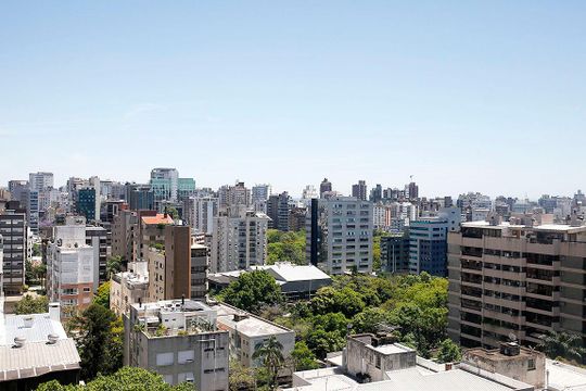 Área Comum - Rooftop Piscina Vista de apartamento à venda com 1 quarto, 62m² em Rio Branco, Porto Alegre