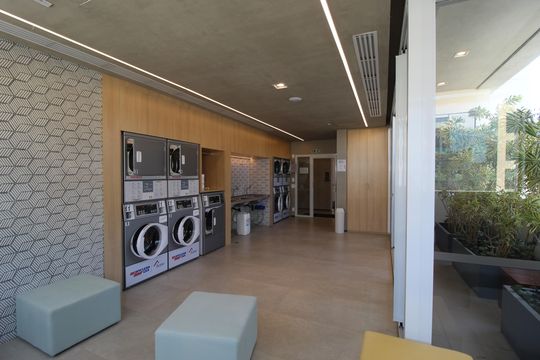 Área Comum - Lavanderia de kitnet/studio à venda com 1 quarto, 24m² em Indianópolis, São Paulo