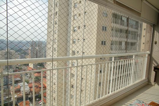 Sacada da Sala de apartamento à venda com 3 quartos, 80m² em Centro, São Bernardo do Campo