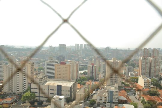 Sacada da Sala vista  de apartamento à venda com 3 quartos, 80m² em Centro, São Bernardo do Campo