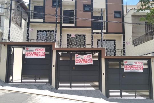 Fachada de casa à venda com 3 quartos, 120m² em Jardim Paraíso, São Paulo