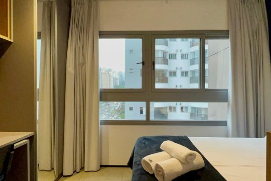 Studio de kitnet/studio para alugar com 1 quarto, 22m² em Jardim Paulista, São Paulo
