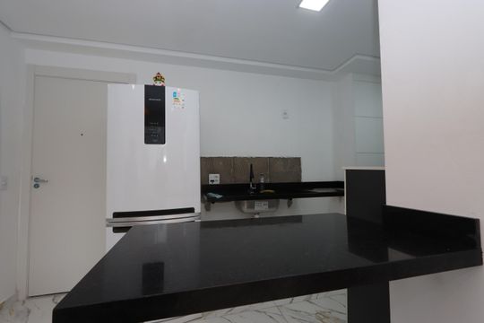 Cozinha de apartamento para alugar com 2 quartos, 34m² em Cidade São Mateus, São Paulo