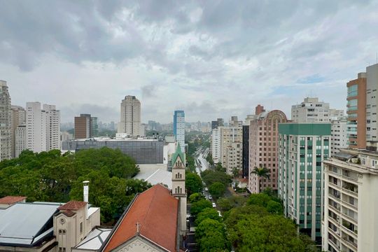 Vista da Varanda de kitnet/studio para alugar com 1 quarto, 22m² em Jardim Paulista, São Paulo