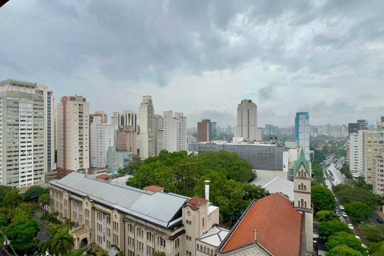 Vista da Varanda de kitnet/studio para alugar com 1 quarto, 22m² em Jardim Paulista, São Paulo