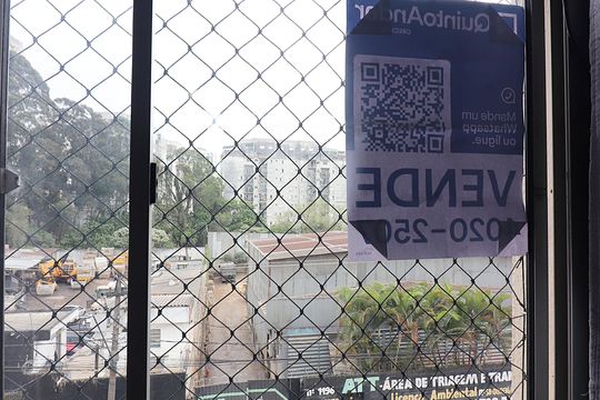 Placa de apartamento à venda com 1 quarto, 45m² em Vila Santa Luzia, São Bernardo do Campo