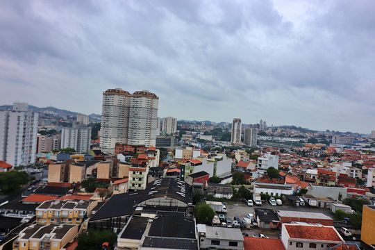 Quarto 1 - Suíte Vista  de apartamento à venda com 3 quartos, 90m² em Vila Lusitania, São Bernardo do Campo