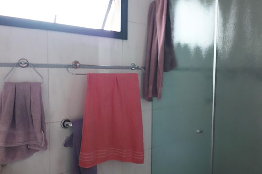 Quarto 1 - Suíte Banheiro  de apartamento à venda com 3 quartos, 90m² em Vila Lusitania, São Bernardo do Campo