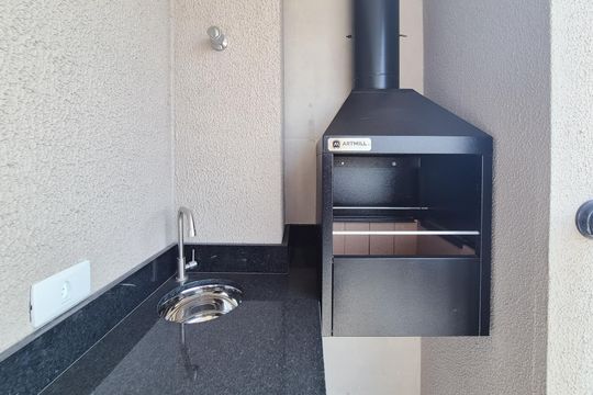 Varanda gourmet de apartamento à venda com 2 quartos, 69m² em Anchieta, São Bernardo do Campo