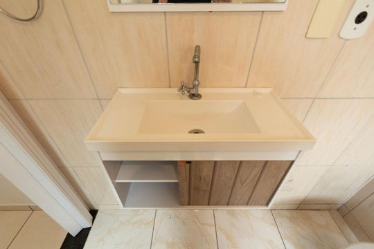 Banheiro Suíte de casa de condomínio para alugar com 3 quartos, 130m² em Jardim Residencial Martinez, Sorocaba
