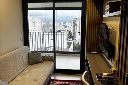 Sala de apartamento à venda com 1 quarto, 37m² em Vila Mariana, São Paulo