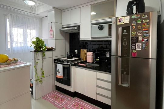Cozinha de apartamento à venda com 2 quartos, 50m² em Vila João Ramalho, São Paulo