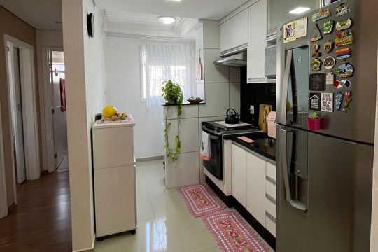 Cozinha de apartamento à venda com 2 quartos, 50m² em Vila João Ramalho, São Paulo