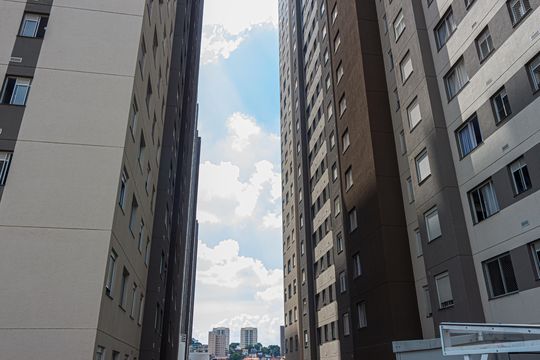 Fachada do bloco de apartamento à venda com 2 quartos, 38m² em Jardim Prudência, São Paulo