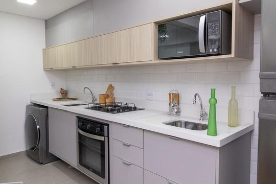 Cozinha de apartamento para alugar com 2 quartos, 51m² em Vila Ré, São Paulo