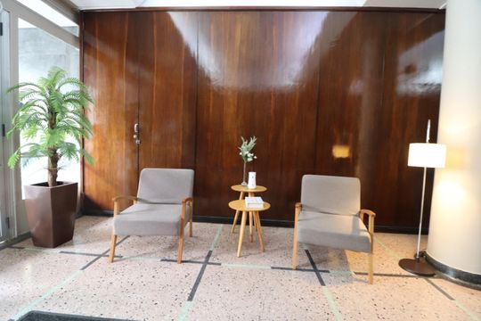 Hall social de apartamento para alugar com 1 quarto, 37m² em Centro, Uberlândia
