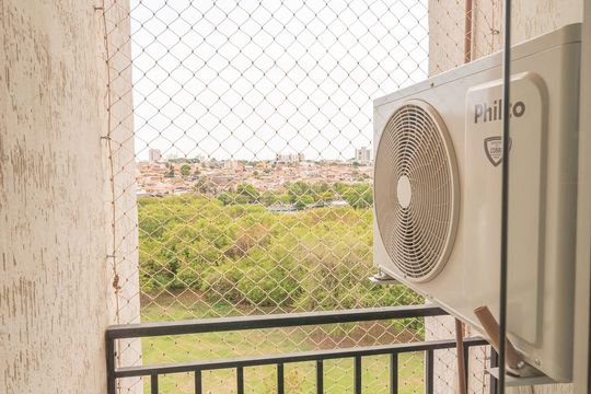 Sacada da Sala de apartamento para alugar com 1 quarto, 65m² em Jardim Pauliceia, Campinas