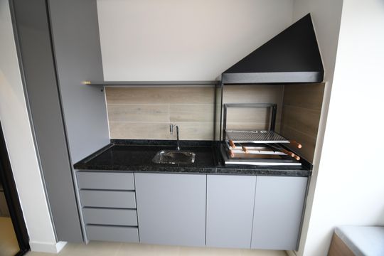 Varanda gourmet de apartamento para alugar com 3 quartos, 105m² em Nova Campinas, Campinas