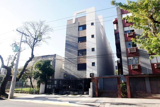 Fachada de apartamento à venda com 2 quartos, 51m² em Santa Cecília, Porto Alegre