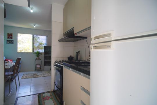 Cozinha de apartamento à venda com 2 quartos, 42m² em Santo Afonso, Novo Hamburgo
