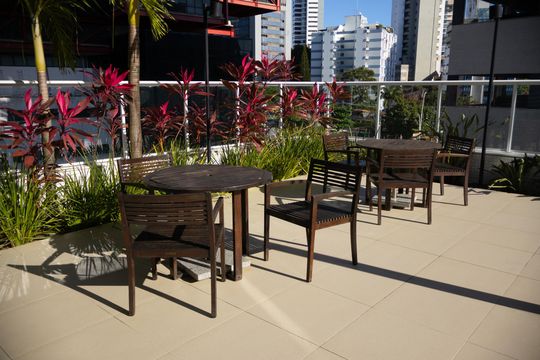 Área comum - Piscina de kitnet/studio para alugar com 1 quarto, 45m² em Caminho das Árvores, Salvador