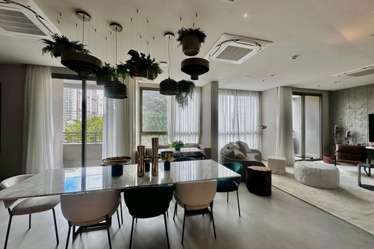 Área comum de apartamento à venda com 1 quarto, 32m² em Campo Belo, São Paulo
