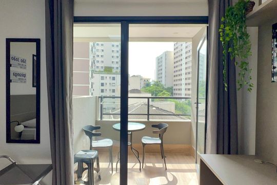 Varanda de kitnet/studio à venda com 1 quarto, 23m² em Perdizes, São Paulo