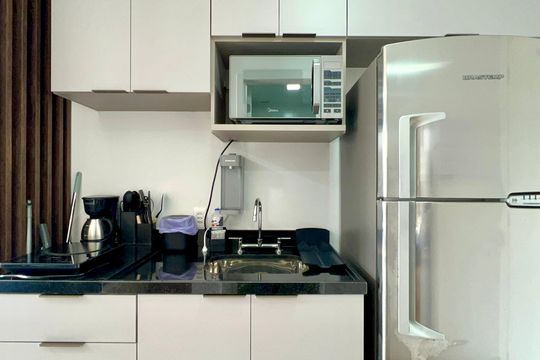 Cozinha de kitnet/studio à venda com 1 quarto, 23m² em Perdizes, São Paulo