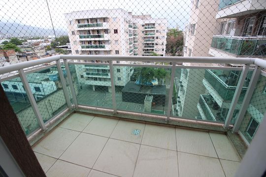Varanda da Sala de apartamento à venda com 2 quartos, 62m² em Taquara, Rio de Janeiro