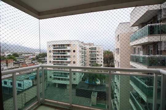 Varanda da Sala de apartamento à venda com 2 quartos, 62m² em Taquara, Rio de Janeiro