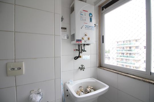 Área de Serviço de apartamento à venda com 2 quartos, 62m² em Taquara, Rio de Janeiro