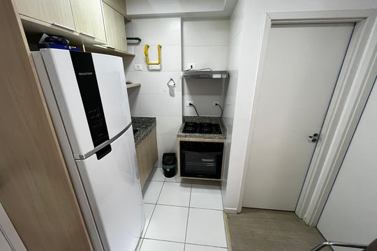 Cozinha de apartamento à venda com 1 quarto, 32m² em Vila Dom Pedro Ii, São Paulo
